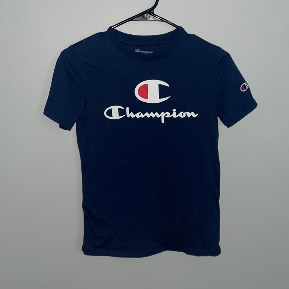 Youth navy blue champion t-shirt